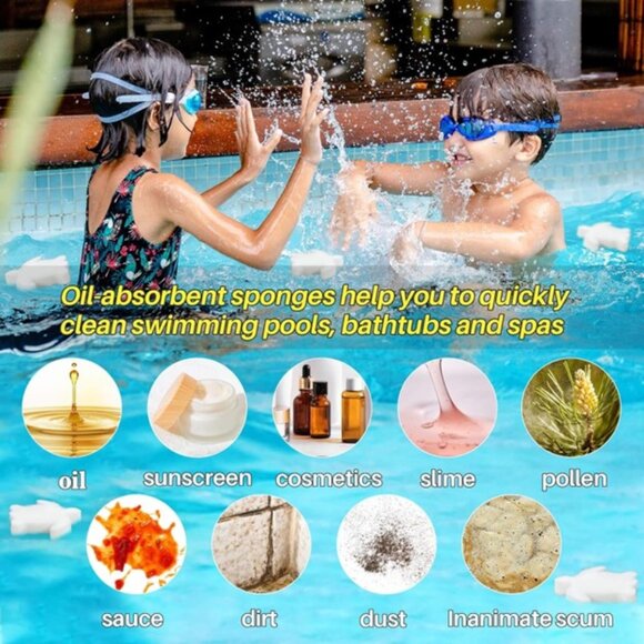 12 Pool Sponge Oil Absorber Sponge Turtles - Picture 3 of 4